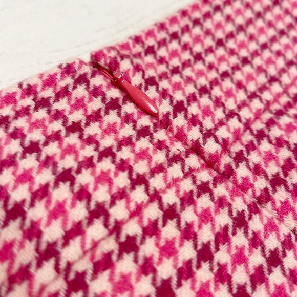 J.Crew Pink Houndstooth Mini Skirt - Picture 4 of 5